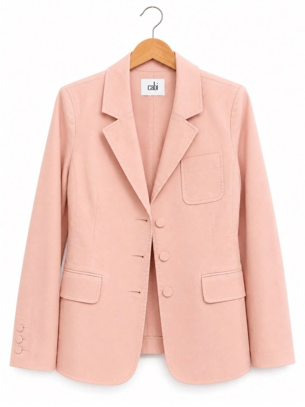 CAbi Soft Blush Pink Tailored Blazer style 5656 new women’s size 8